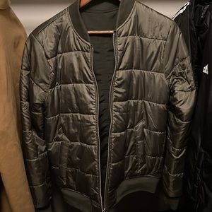 Abercrombie&Fitch Reversible Padded Olive Bomber Size S
